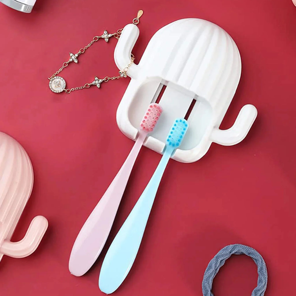 Wall Mounted Toothbrush Holder Set – Hygienic Bamboo Brushes