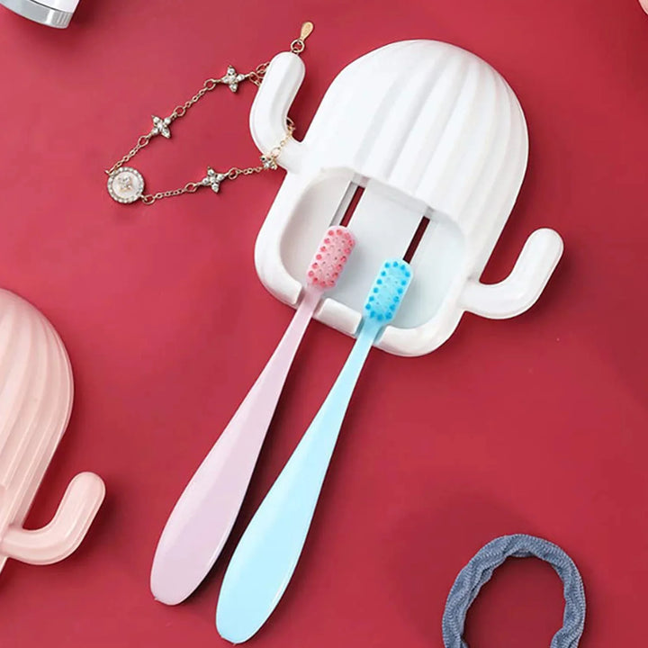 Wall Mounted Toothbrush Holder Set – Hygienic Bamboo Brushes