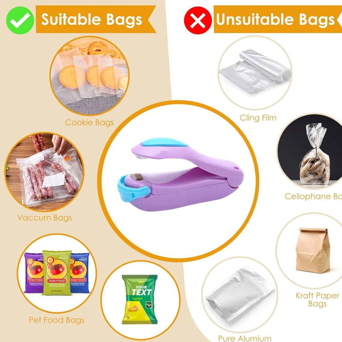 Mini Heat Sealer – Portable Snack & Food Bag Sealing Machine