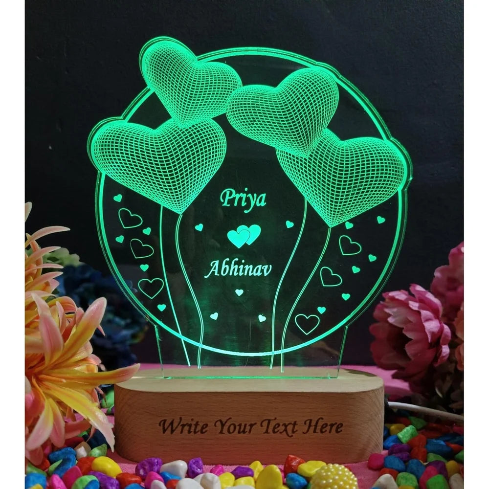 Personalized Name LED Lamp – 3D Acrylic Night Lamp with Your Name
