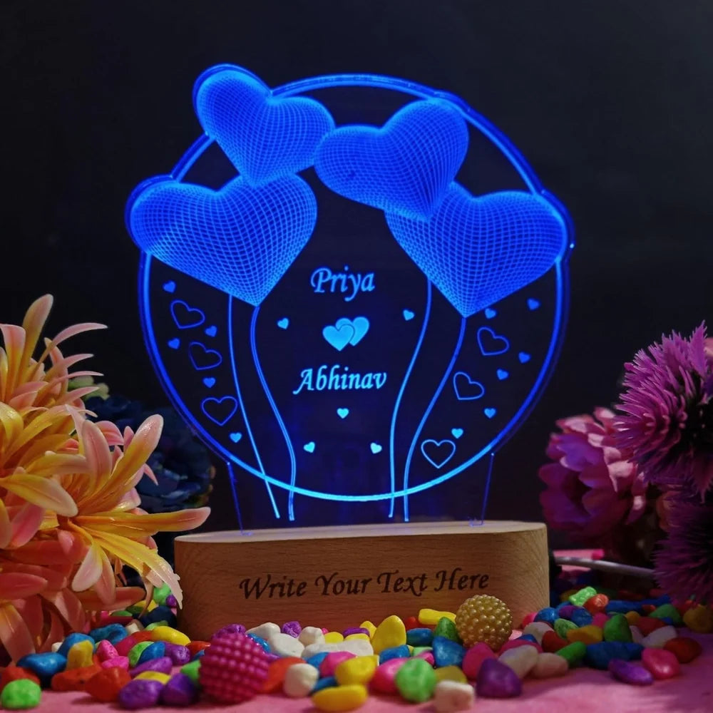 Personalized Name LED Lamp – 3D Acrylic Night Lamp with Your Name