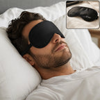 Men Sleeping Eye Mask Light Blocking Soft Adjustable For Sleep Travel