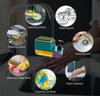 SELL ON 3 IN 1 HAND WASH & DISH SOAP DISPENSER WITH SPONGE HOLDER, Plastic, 1000 ml